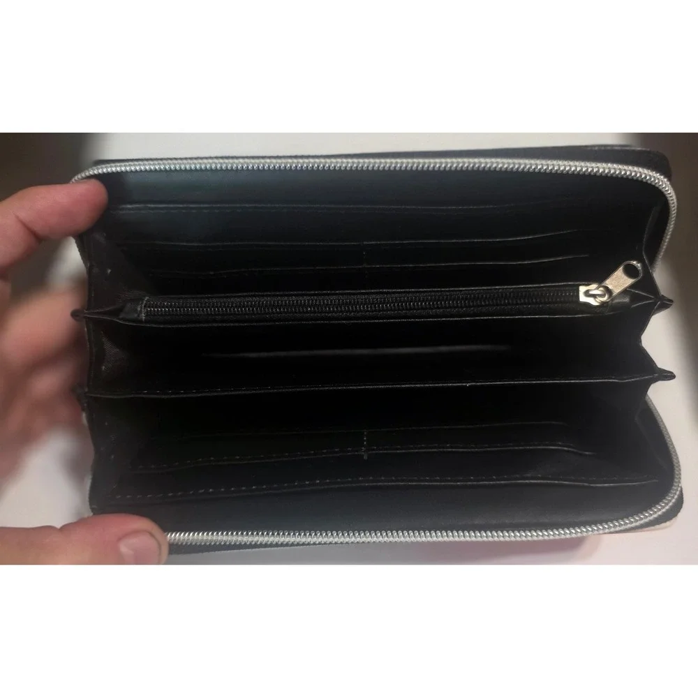 Star‎ Wars The Mandalorian Zip Around Wallet Cara Dune IG-11 Long Clutch Black